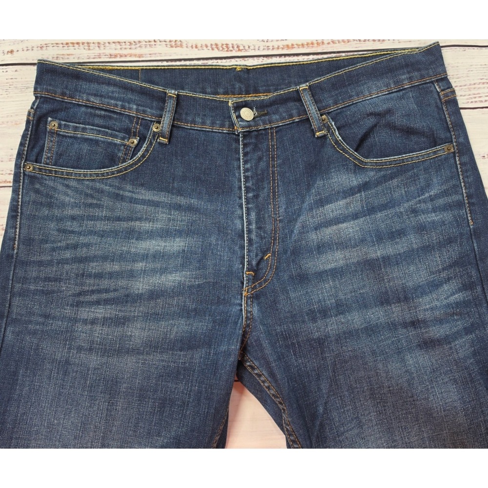 Levis 527 Slim Bootcut Jeans Mens 36x34 Blue Excellent Faded Denim